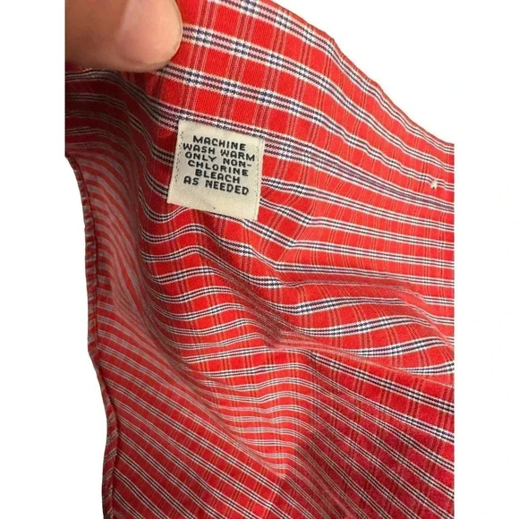 Ralph Lauren Men's Red Long Sleeves Button Down Collared Shirt Size Large - Picture 4 of 5